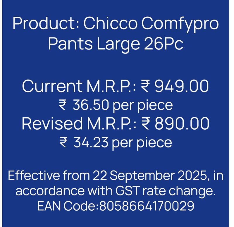 Chicco Comfypro Pants Large 26 Pc image number 8